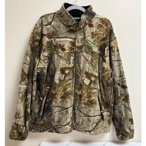 Remington Men’s Camo Fleece Jacket Large Full Zip Hunting Outdoors